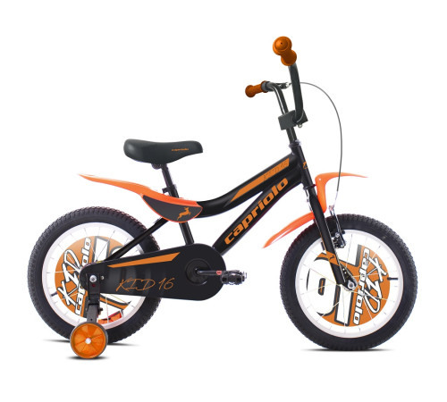 Дитячий велосипед Capriolo Kid 16” – 2020 - Чорно-оранжевий