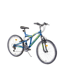  Велосипед Junior з повною підвіскою Kreativ 2441 24' - model 2019/синій