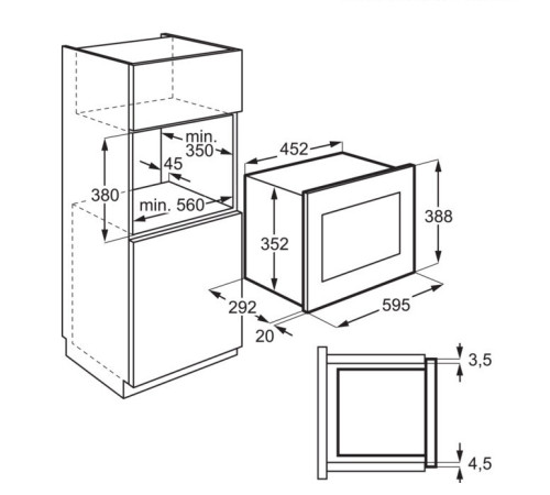 Мікрохвильова піч вбудована ELECTROLUX LMS2173EMW