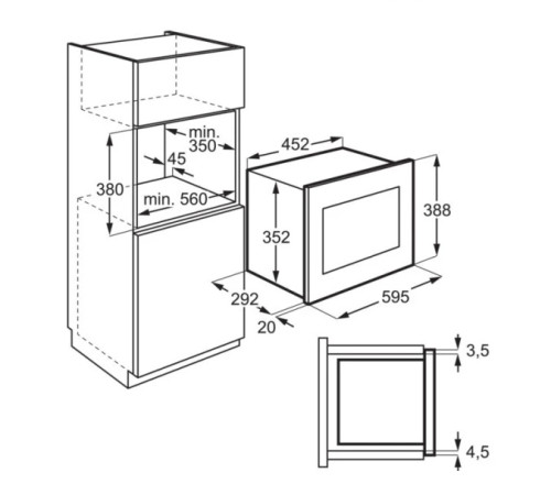 Мікрохвильова піч вбудована ELECTROLUX LMS2173EMX