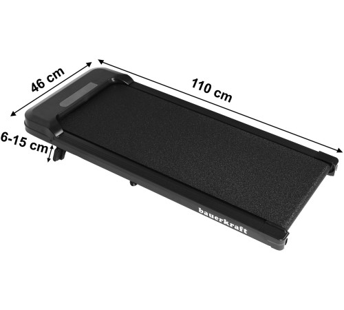 Бігова доріжка електрична Bauerkraft H-561, чорна