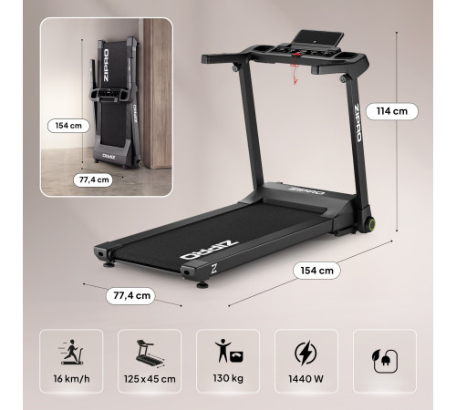 Бігова доріжка електрична Zipro Ramble