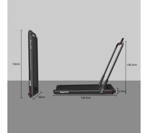 Бігова доріжка електрична Costway SP37036DE-BK Бігова доріжка електрична Costway SP37036DE-BK