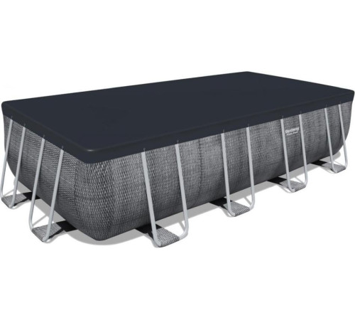 Басейн каркасний прямокутний Bestway Rack Pool, 488 x 244 x 122 см - сірий Басейн каркасний прямокутний Bestway Rack Pool, 488 x 244 x 122 см - сірий