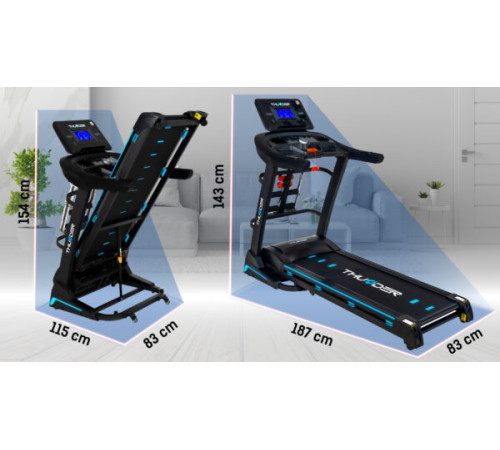 Бігова доріжка електрична THUNDER CORE-DS-BLACK Бігова доріжка електрична THUNDER CORE-DS-BLACK