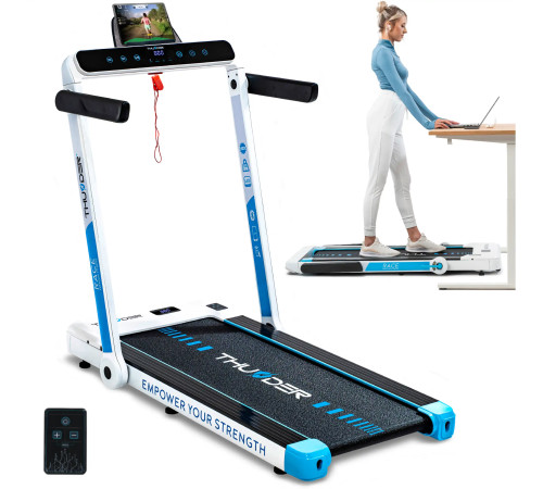 Бігова доріжка електрична THUNDER RACE-WHITE