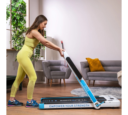 Бігова доріжка електрична THUNDER RACE-WHITE