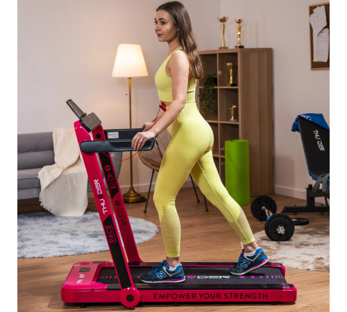 Бігова доріжка електрична THUNDER RACE-PINK