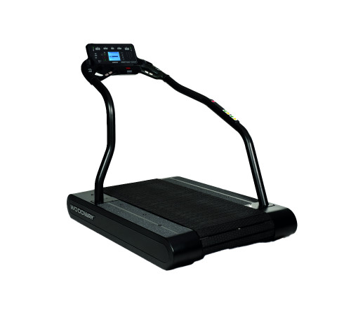 Бігова доріжка Woodway Pro XL з РК-дисплеєм персонального тренера, чорна