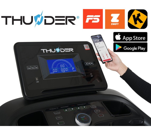 Електрична бігова доріжка Thunder Core S Black Електрична бігова доріжка Thunder Core S Black