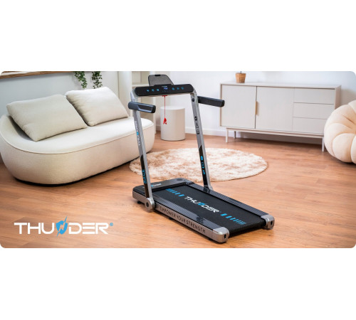Бігова доріжка електрична THUNDER RACE-SILVER