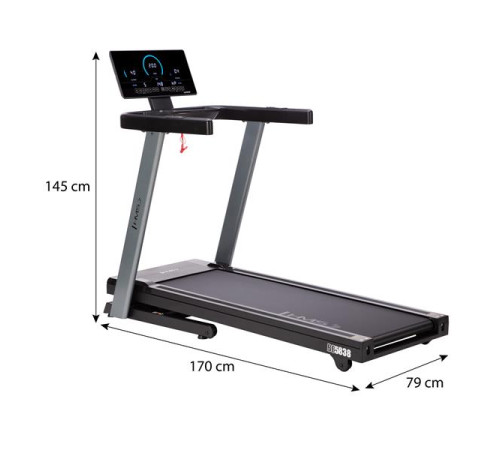 Бігова доріжка електрична HMS BE5838, чорна