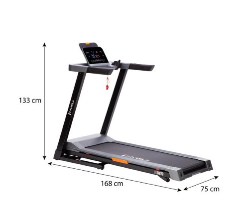 Бігова доріжка електрична HMS BE5873, чорно-сіра