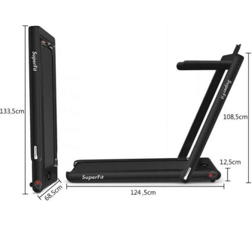 Бігова доріжка електрична Costway SP37146DE-BK Бігова доріжка електрична Costway SP37146DE-BK