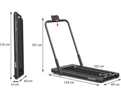 Бігова доріжка електрична Costway SP37513DE-BK