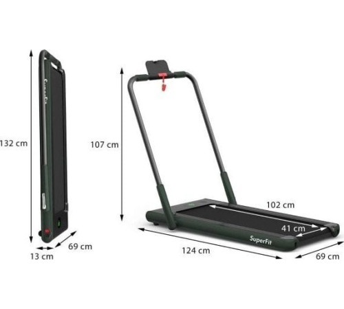 Бгова доріжка електрична Costway SP37513DE-GN Бгова доріжка електрична Costway SP37513DE-GN