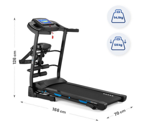 Бігова доріжка електрична GYMTEK XTM500 з масажером