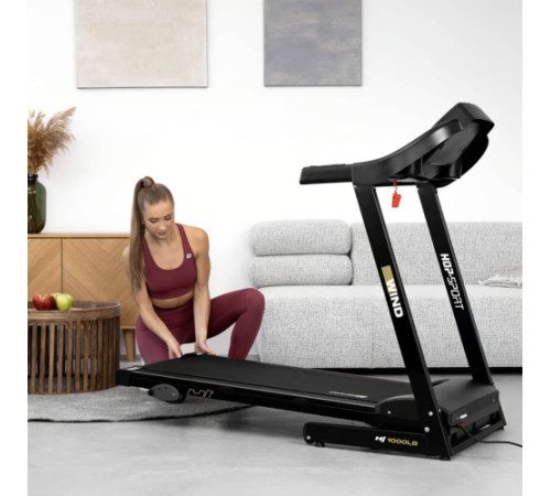Бігова доріжка електрична Hop-Sport HS-1000LB Wind сірий