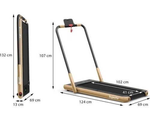 Бігова доріжка електрична Costway SP37513DE-YE