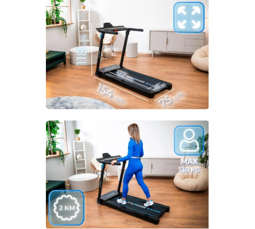 Бігова доріжка електрична THUNDER ULTRA-BLACK Бігова доріжка електрична THUNDER ULTRA-BLACK