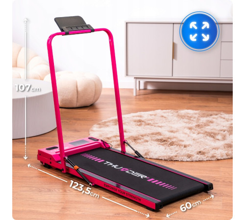 Бігова доріжка електрична THUNDER VIVA-PINK