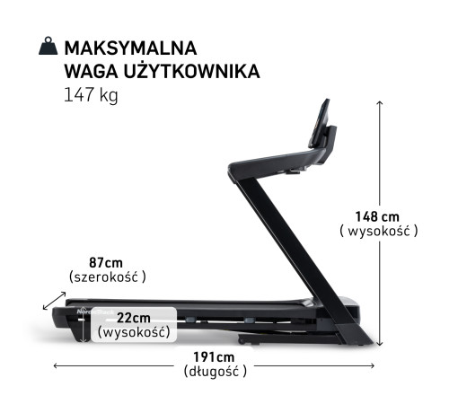 NORDICTRACK BIEŻNIA ELEKTRYCZNA T10