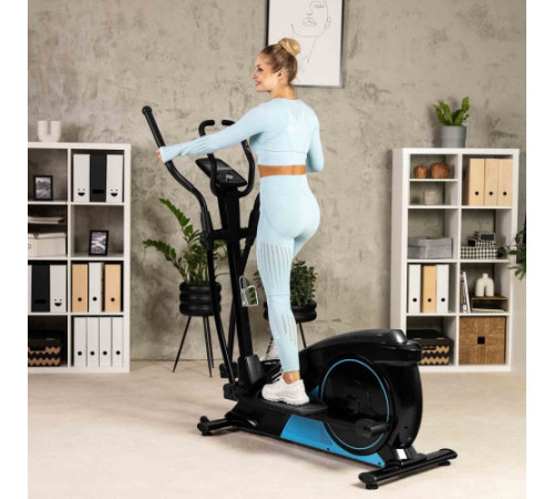 Орбітрек електромагнітний Hop-Sport HS-060C Blaze iConsole+ чорно-синій
