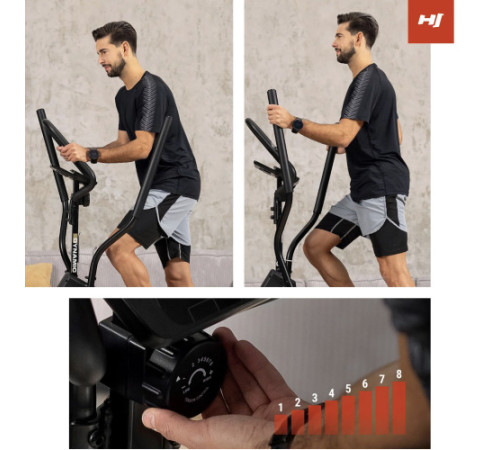 Орбітрек Hop-Sport HS-450B Dynamic чорно-золотистий
