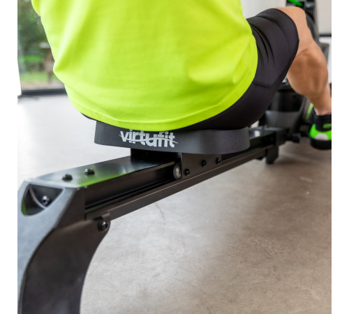 Веслувальний тренажер VIRTUFIT, чорно-зелений