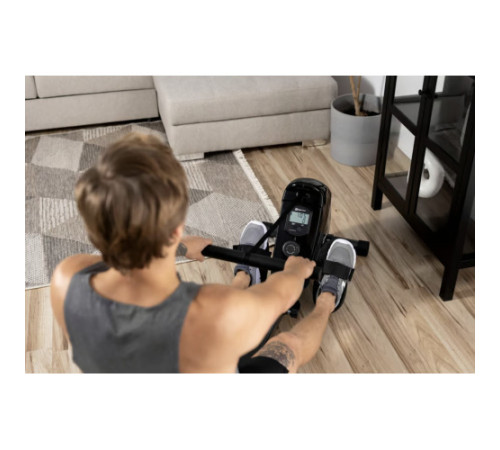 Веслувальний тренажер Hop-Sport HS-030R Boost чорно-золотистий