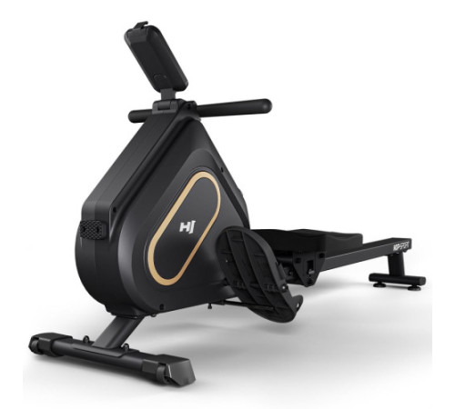 Веслувальний тренажер Hop-Sport HS-085R Bazel чорно-золотистий