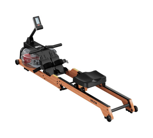 Веслувальний тренажер водний VEVOR, коричневий