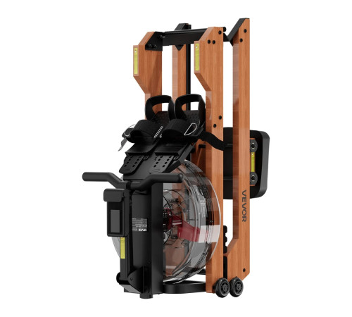 Веслувальний тренажер водний VEVOR, коричневий