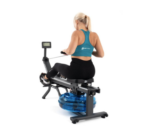Веслувальний тренажер Hop-Sport HS-160WR Hydro з килимком