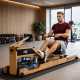 Веслувальний тренажер Hop-Sport HS-200WR Aquen коричневий