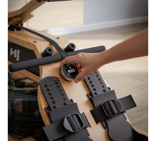 Веслувальний тренажер Hop-Sport HS-200WR Aquen коричневий
