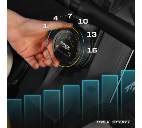 Веслувальний тренажер Trex Sport TX-580RM Rein чорний
