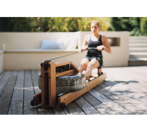 Веслувальний тренажер водний WaterRower Oxbridge S4 Cherry жовтий