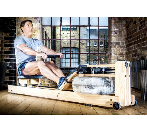 Веслувальний тренажер водний WaterRower S4 Oak жовтий