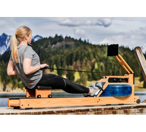 Веслувальний тренажер водний WaterRower Oak Performance SR Oak жовтий