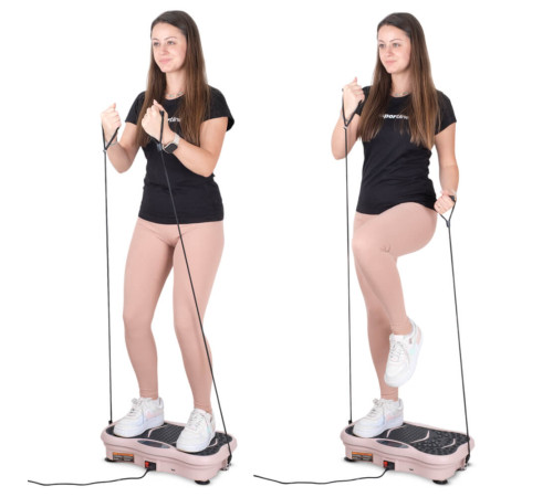 Вібраційна платформа inSPORTline Maviro рожева