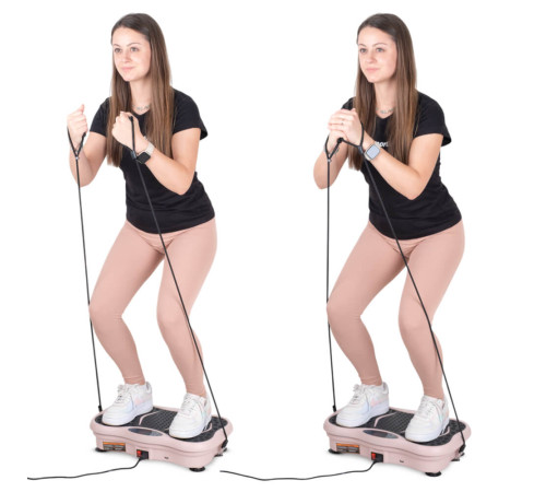 Вібраційна платформа inSPORTline Maviro рожева