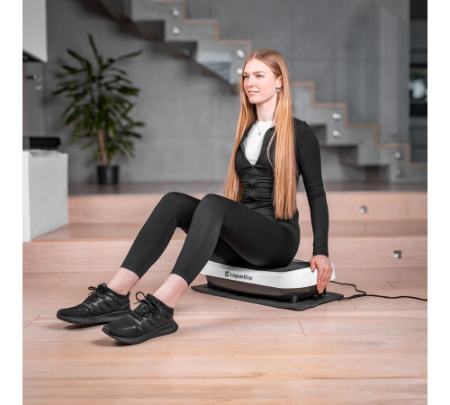 Вібраційна платформа inSPORTline Devyn чорно-золотиста