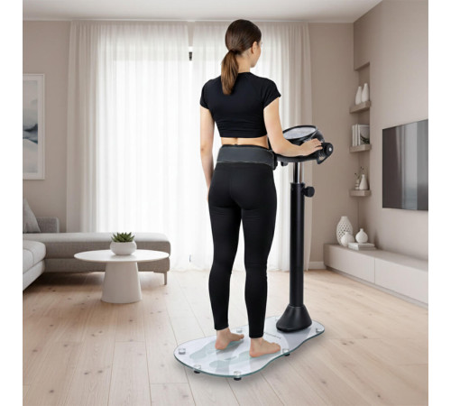 Вібраційний масажний пояс inSPORTline TrimBelt чорний