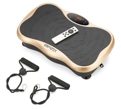 Вібраційна платформа GYMTEK XP500, чорно-золотиста