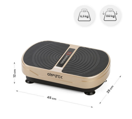 Вібраційна платформа GYMTEK XP300 золотиста