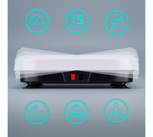 Вібраційна платформа One Fitness SVP08 чорно-біла