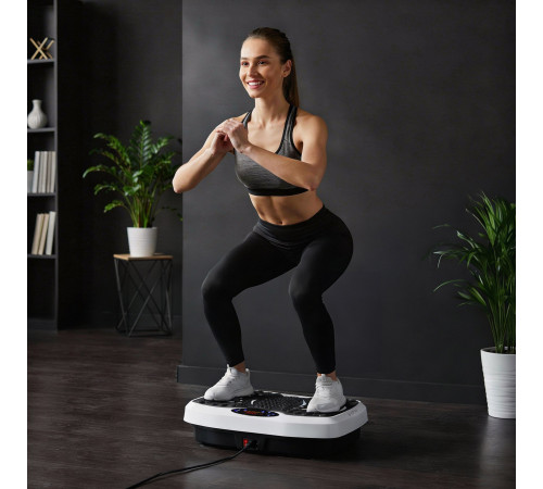 Вібраційна платформа One Fitness SVP08 чорно-біла