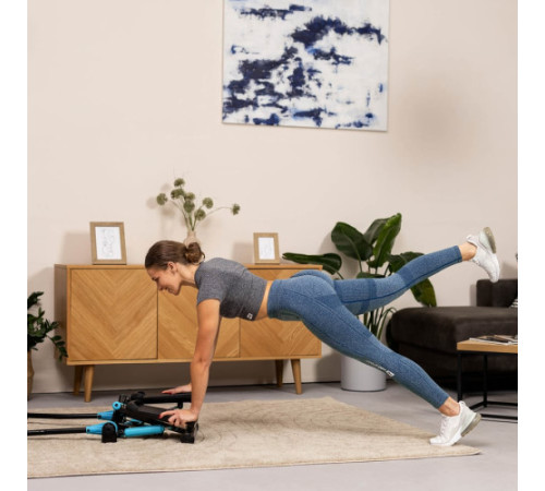 Степпер гідравлічний Hop-Sport HS-045S Slim блакитний