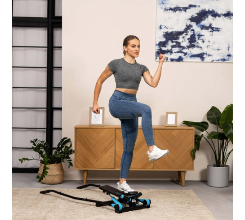 Степпер гідравлічний Hop-Sport HS-045S Slim блакитний